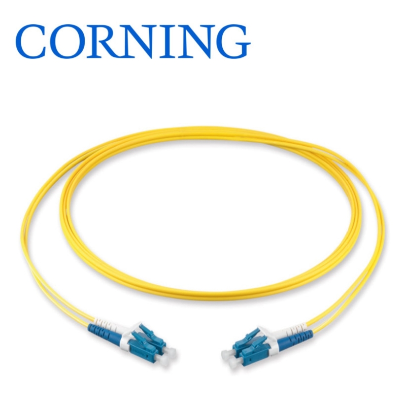 Patch cord SM OS2 LC Duplex to LC Duplex, 2F, LSZH&trade;/FRNC, 1m